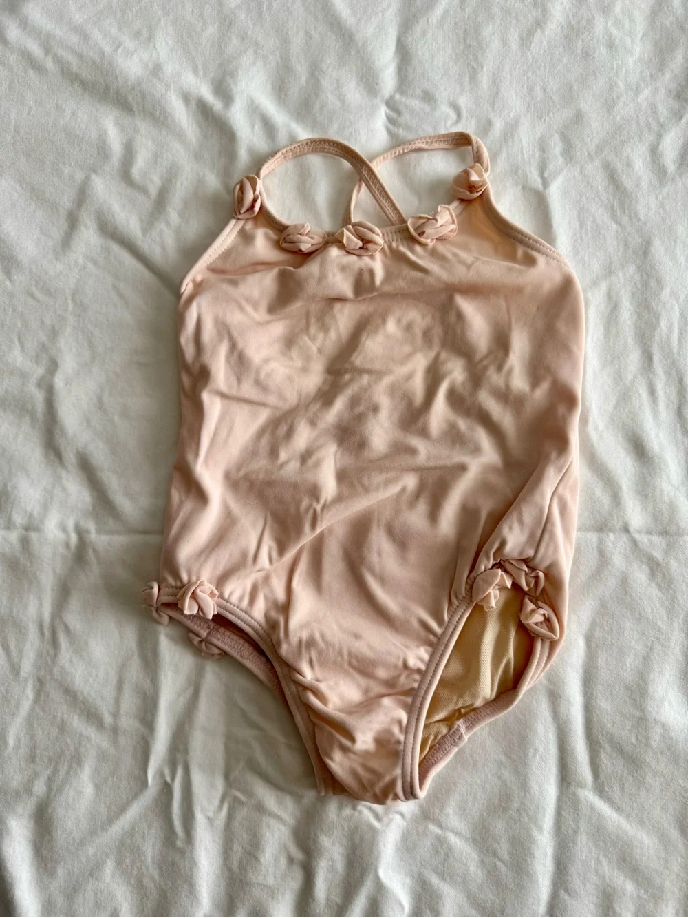 Vintage GAP Kids One-Piece Swimsuit - Light Peach